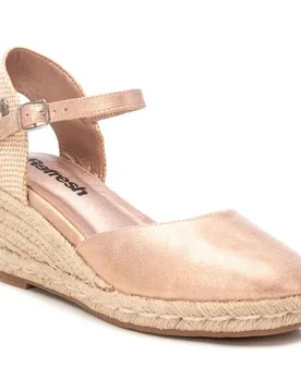 Espadrillas Con Zeppa 172859 Nude EU 40 - Refresh - FashionsVida