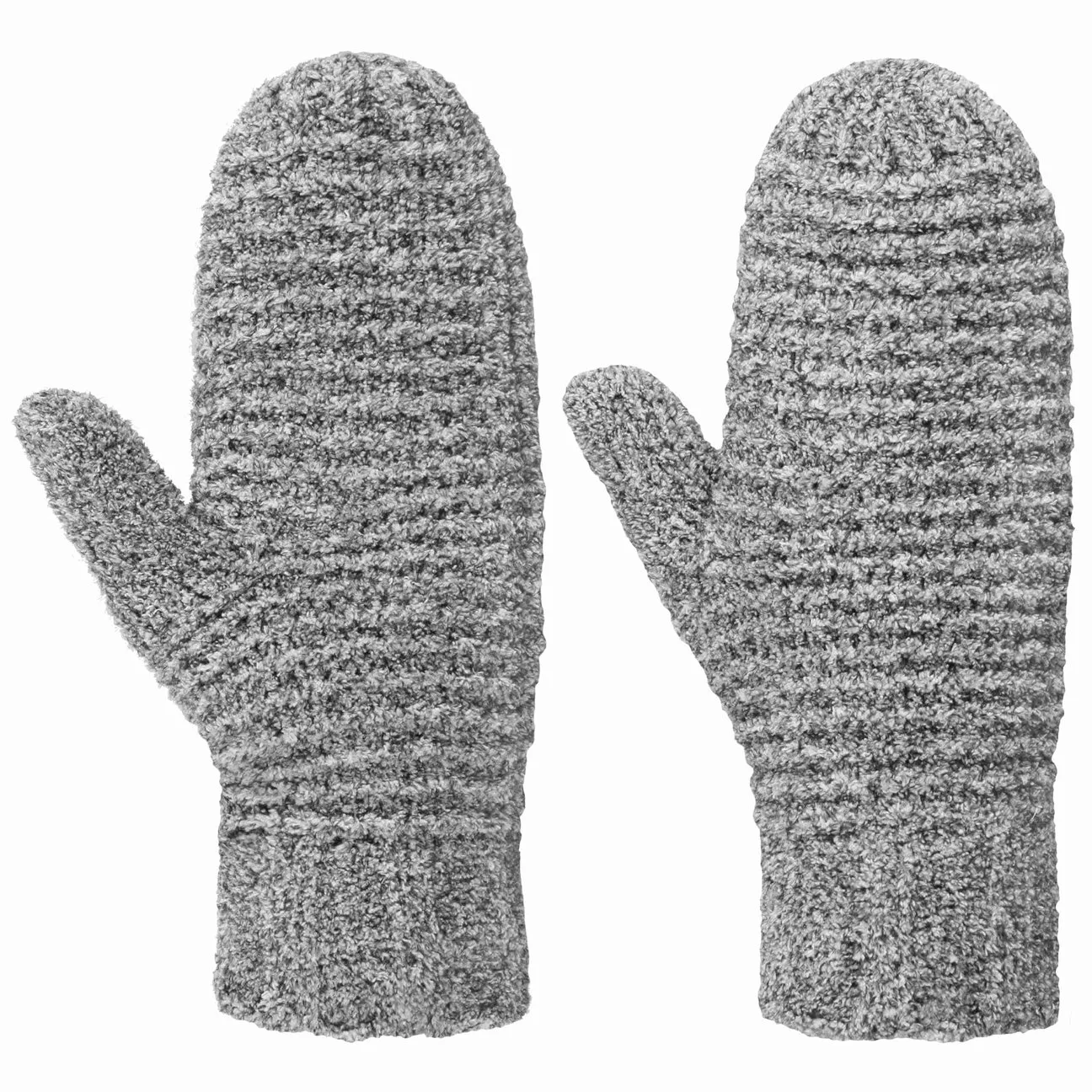 Tajana Soft Mittens by - grey-mottled - Unisex - Size: One Size - Seeberger - FashionsVida