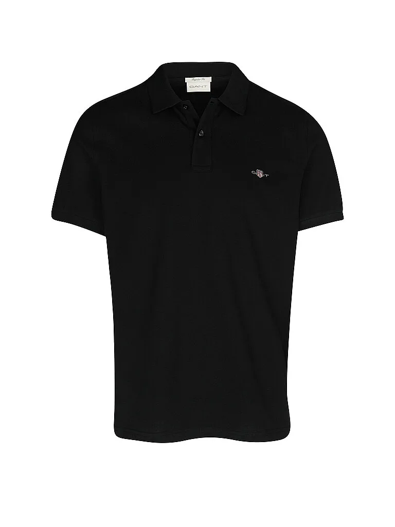 Gant Polo coupe regular noir 4XL - Gant - FashionsVida