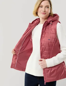 Steppweste Bestform, normale Größen, Farbe Orange, 40, wasser- und windabweisend schöner Glanz Damen - Walbusch - FashionsVida