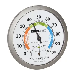 Analoges Thermo-Hygrometer weiss