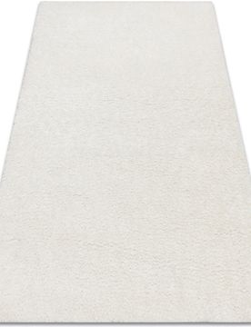 Teppiche Teppich Buenos 7001 Shaggy Schlicht, Einfarbig Wei 80x150 Cm 80x150 Cm