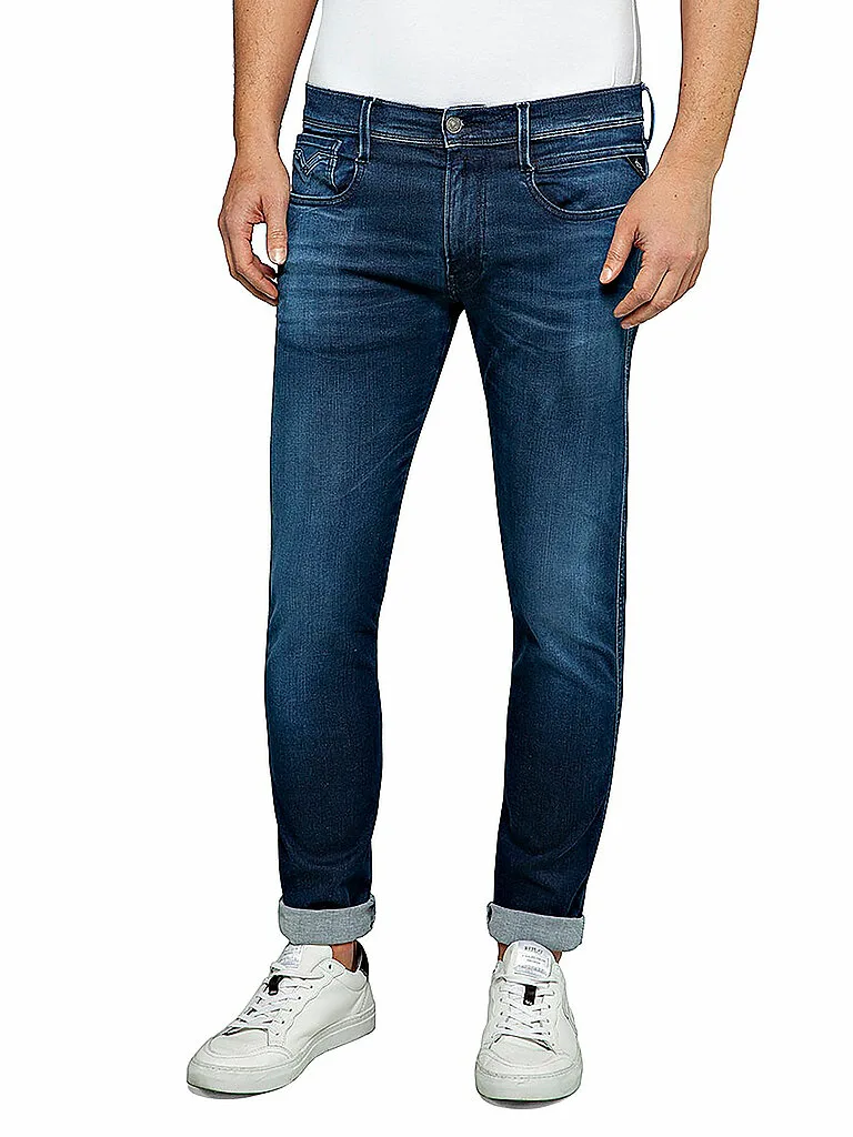 Jeans Slim Fit ANBASS HYPERFLEX CLOUDS blu 36/L34 - Replay - FashionsVida