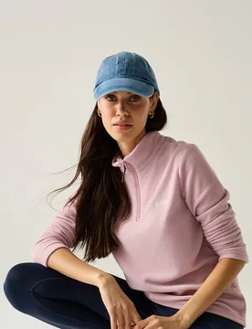 Women's Sweethart Lightweight Half Zip Fleece Sweatshirt in Pale Pink Size: 18 - Pale Pink - Size: 18 - Regatta - FashionsVida