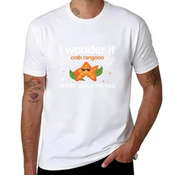 Funny crab rangoon cool crab meat rangoon crab meme dad seafood rangoon T-Shirt man t shirts high quality luxury brand T-Shirt