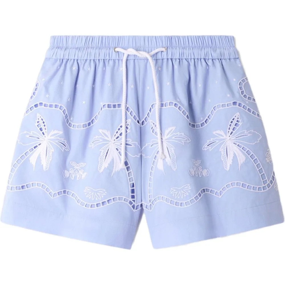 Short de mujer ancho bordado 100% algodón - sandro - FashionsVida