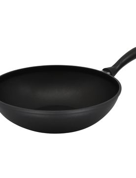 Aluguss Wok-Pfanne, Ø 30 cm schwarz