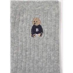 Calcetines altos de mujer con perrito