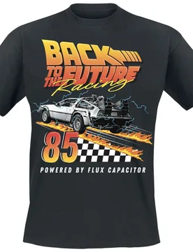 T-Shirt - Racing 85 - S bis XXL - für Männer - Größe XXL - schwarz - Lizenzierter Fanartikel - Männer - male - Zurück in die Zukunft - FashionsVida