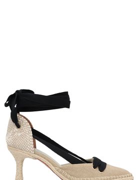 Pointy Toe Ankle Lace Heel Espadrilles
