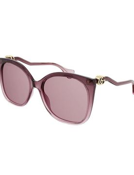 Rectangle-Frame Acetate / Acetate Sunglasses GG1010S-004 Women's