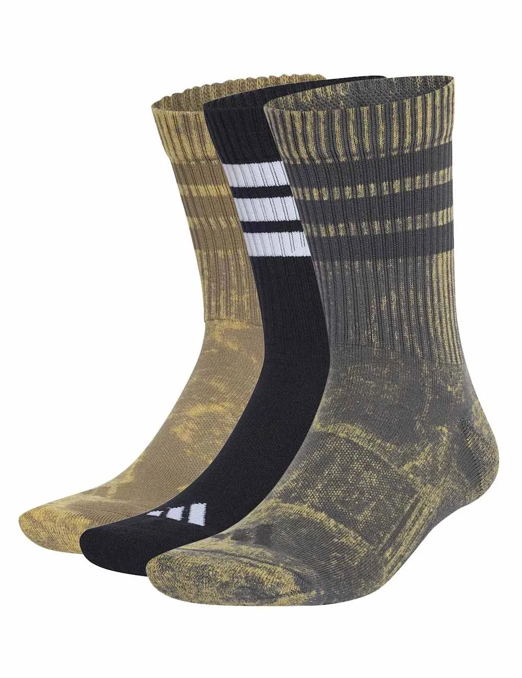 Pack Stonewash Cotton Blend Trainer Socks Grey Mix male - Adidas - FashionsVida