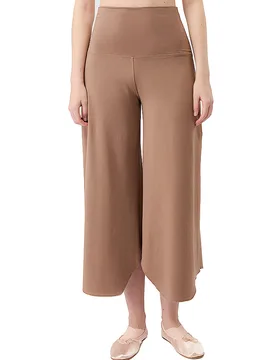 Pantaloni da yoga da donna Roll Over Tulip marrone chiaro L - Mandala - FashionsVida