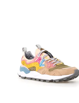 Yamano 3 Womens Khaki/pink Trainers - Multicolour - Size Eu 40 - FLOWER MOUNTAIN - FashionsVida