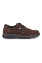 Scarpe Stringate Marroni In Vera Pelle Scamosciata 651428 41