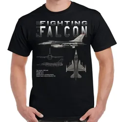 F-16 Fighting Falcon Fighter Aircraft Schematic T-Shirt 100% Cotton O-Neck Short Sleeve Summer Casual Mens T-shirt Size S-3XL