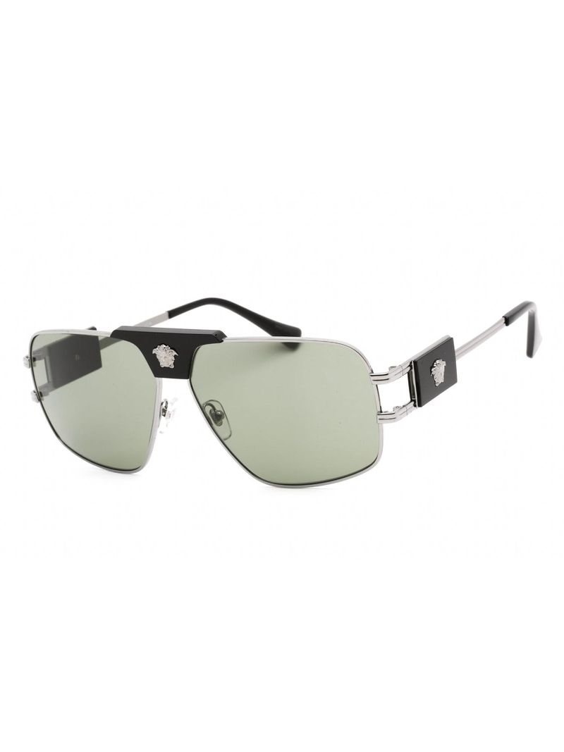 Rectangular Metal Sunglasses for Men