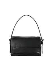 Ledertasche - Schultertasche AUDREY Small schwarz damen