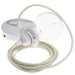 Cables Lampe Suspendue Pendel Pour Abat-jour Rm00 1 M Ivory / White One Size