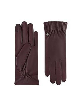 Lederhandschuhe dunkelrot 8,5 damen
