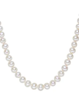 Womens Luluandjane Female Fresh Water Cultured Pearl(S) Necklace - White Sterling Silver - One Size - Lulu & Jane - FashionsVida