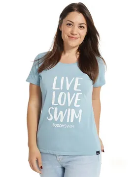 T-shirt à Manches Courtes Live Love Swim