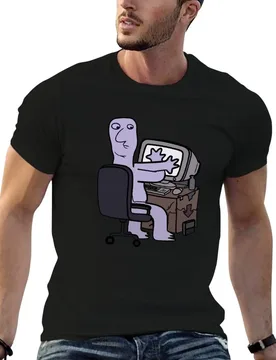 Smiling friends Wall Guy T-Shirt t shirts for man slim fit man t shirt heavy cotton t shirts for man graphic tees T-shirt - Aliexpress - FashionsVida