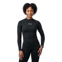 Base Layer Woman Neoprene Long Sleeve T-shirt Black S unisex