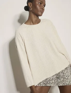Women's Jacquard Knit Jersey Top in Stone Size: 14 - Stone - Size: 14 - Apricot - FashionsVida