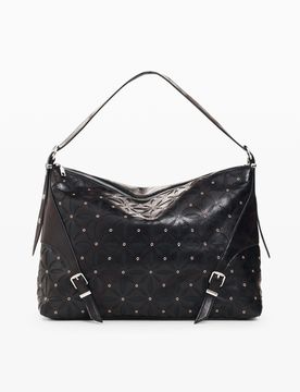 Bolso Hombro Grande, Mujer, Poliamida, Negro, U