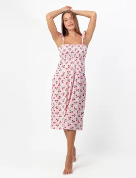 Camisón corto de mujer de punto de algodón con detalles bordados - Disney - FashionsVida