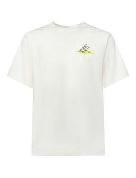 T-shirt in cotone con il cavaliere dormiente