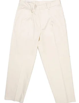Carrot Con Pence In Raso Di Cotone G10RS 6 BIANCO - GESSO - FashionsVida