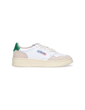 Women's Cow Leather & Suede Sneakers