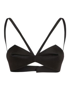 Versace Top bustier plissettato