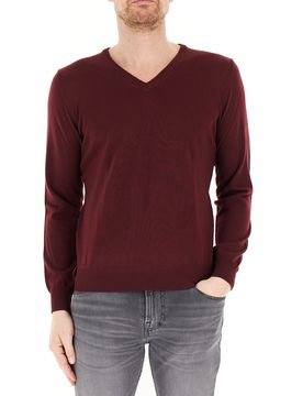 Maglione lana merino extrafine BORDEAUX S