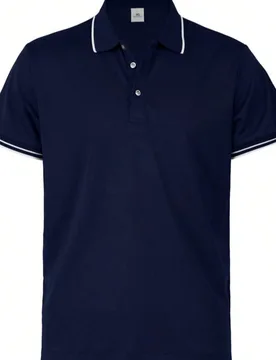 AHTELB Camisa POLO de verano delgada para hombres, Camisa POLO de manga corta de seda de hielo para hombres con cuello, Camiseta delgada ligeramente t - Shein - FashionsVida