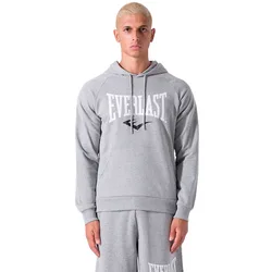 Sweat-shirt Unbrushed Fleece Logo Grey Melange S