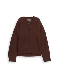 Knit rib cardigan female