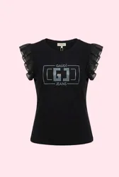 GAUDI t-shirt con logo donna nero