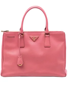 Medium Saffiano Lux Galleria Double Zip Satchel - Prada - FashionsVida