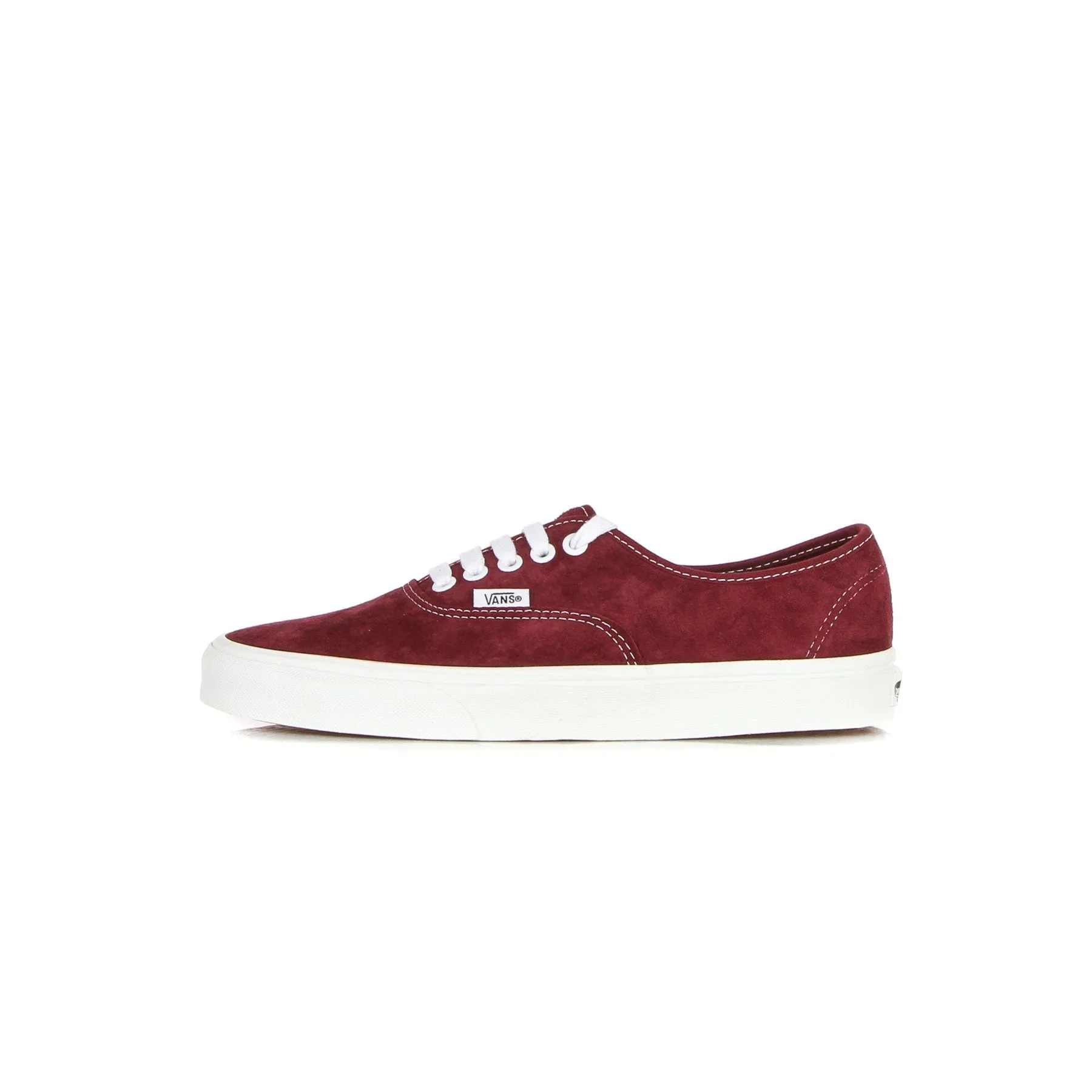 Scarpa Bassa Uomo Authentic (pig Suede) Pomegranate/white - Vans - FashionsVida