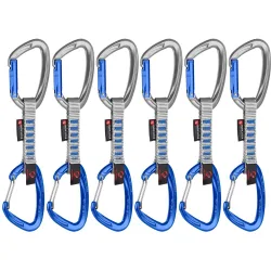 Pack de 6 cintas express de escalada CRAG INDICATOR KL WIRE 10 cm