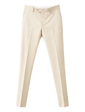 Pantalone Color Panna 100% Cotone Italiano