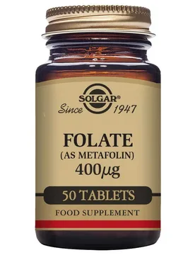 Compresse Metafolin Folate 00mcg 50 Unità Brown - Solgar - FashionsVida