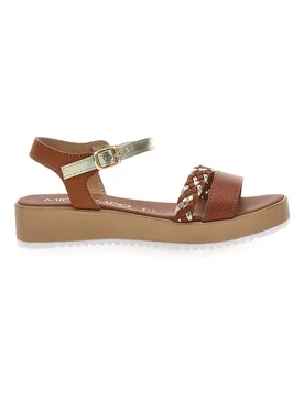 Sandali Marroni con Dettagli Dorati 3422 40 - MIO TEMPO - FashionsVida