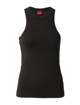 HUGO Top negro / blanco