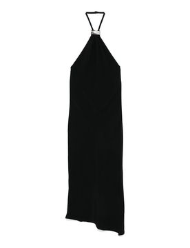 Vestito midi con scollo all'americana