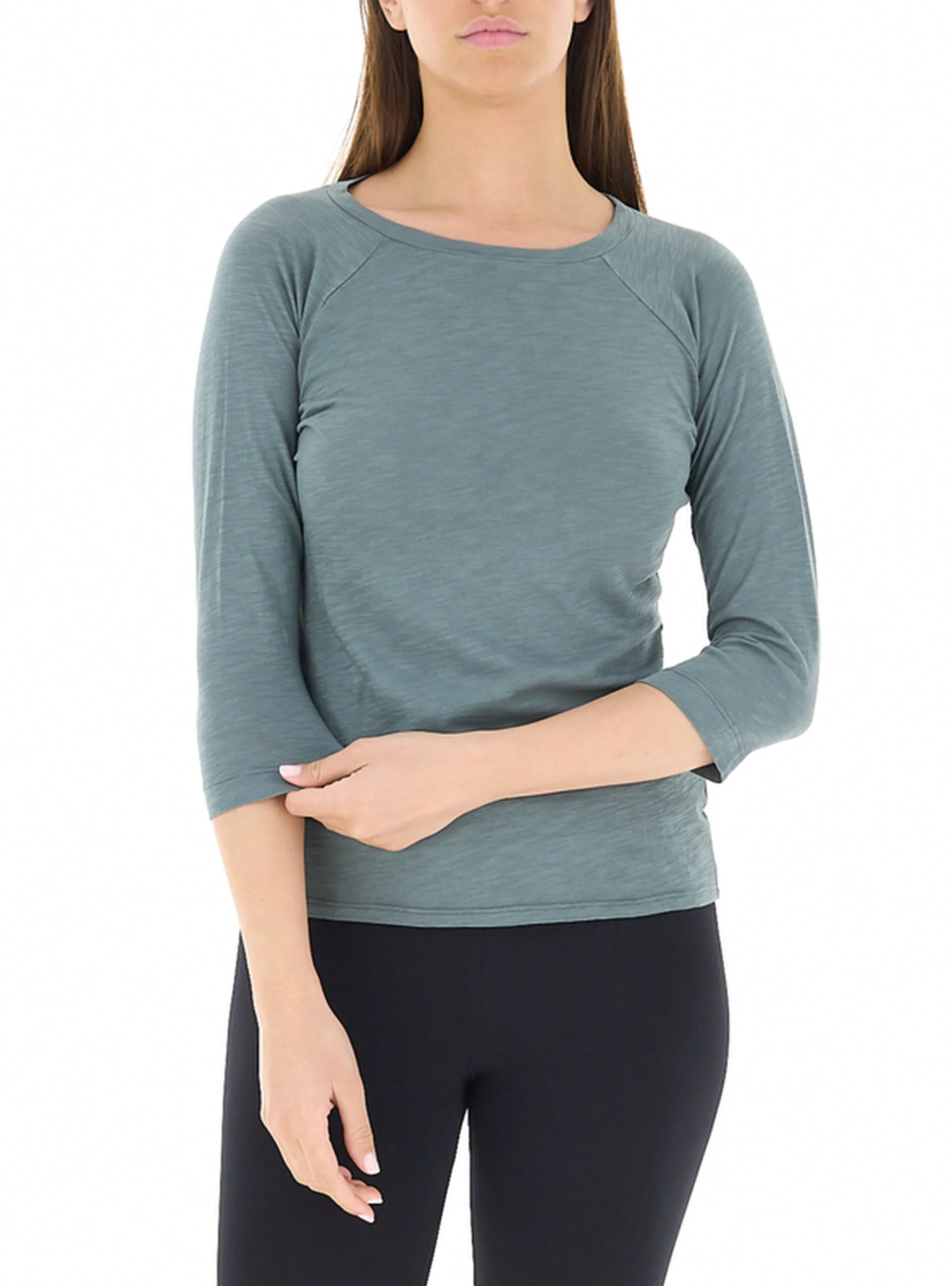 T-shirt maniche 3/4 GRIGIO TÉ VERDE XS - DEHA - FashionsVida