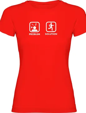 Maglietta A Maniche Corte Problem Solution Run Red L - Kruskis - FashionsVida